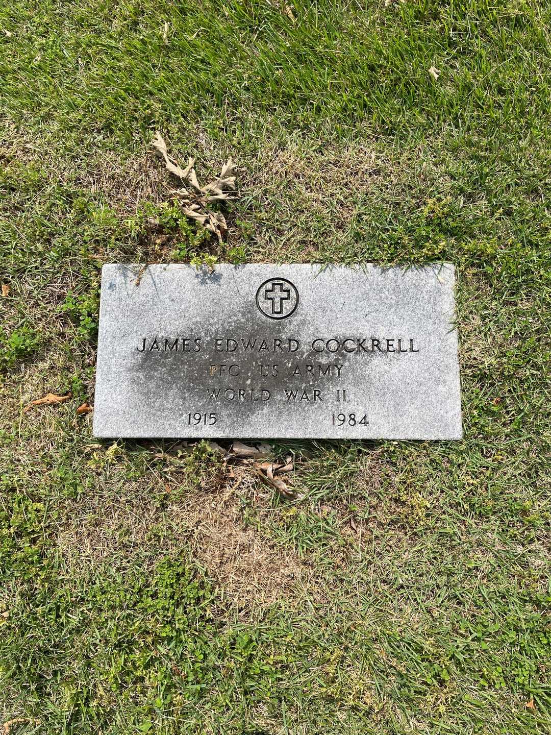 James Edward Cockrell's grave. Photo 1