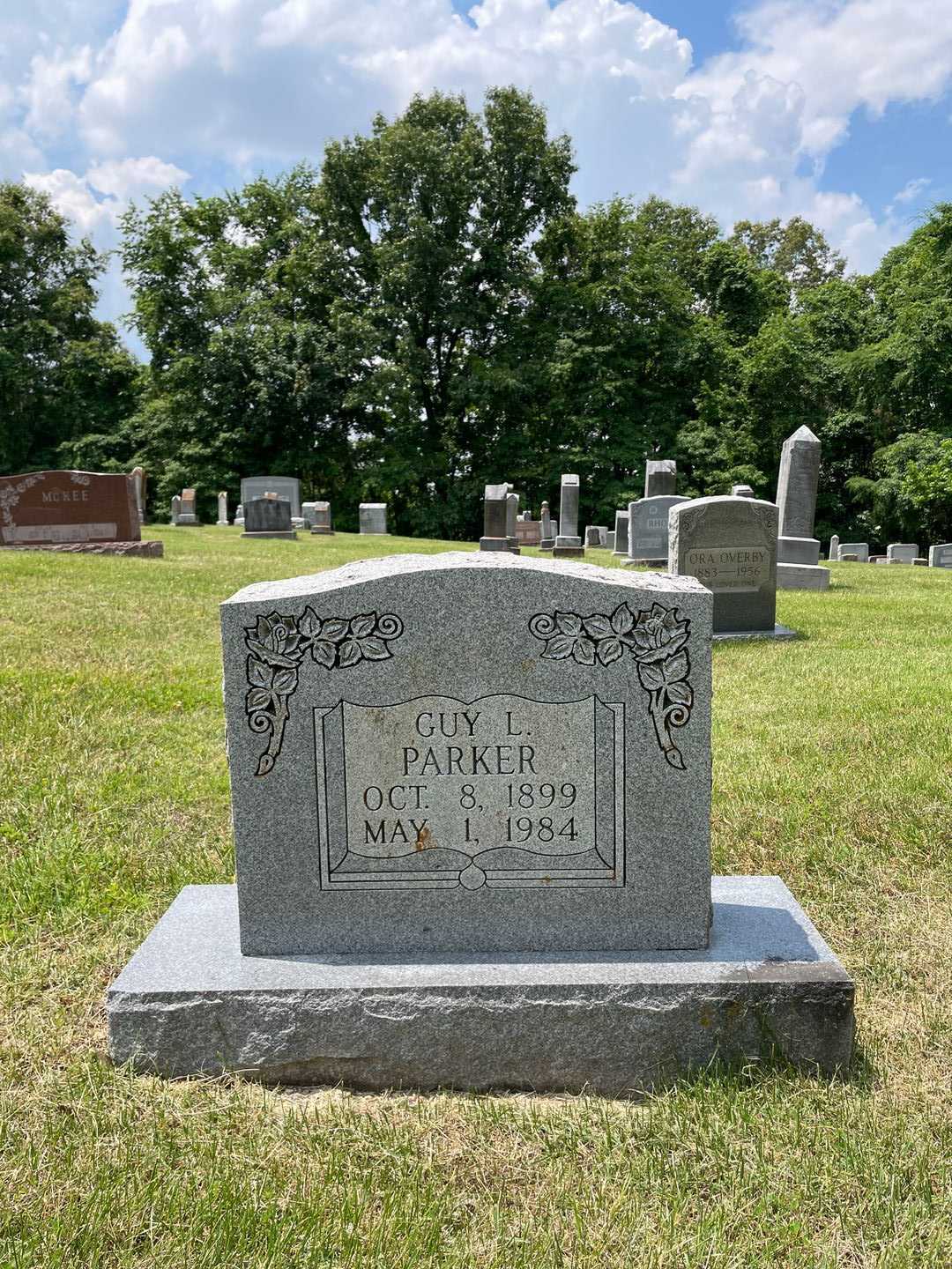 Guy L. Parker's grave. Photo 1