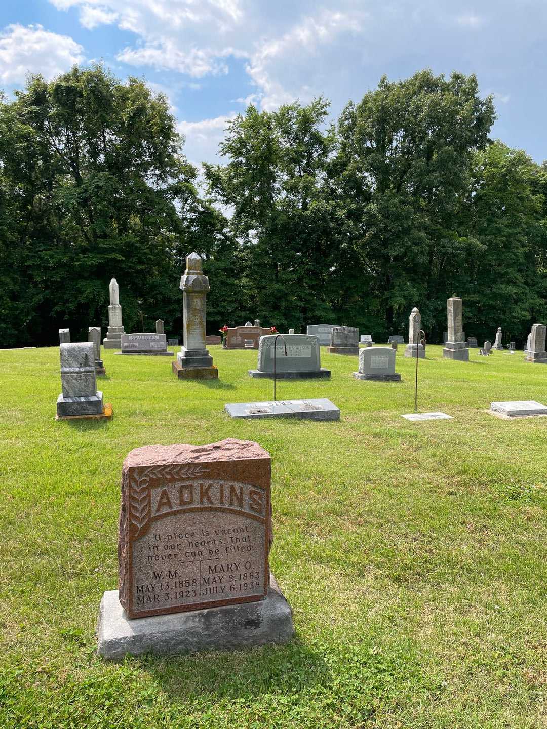 W. M. Adkins's grave. Photo 2