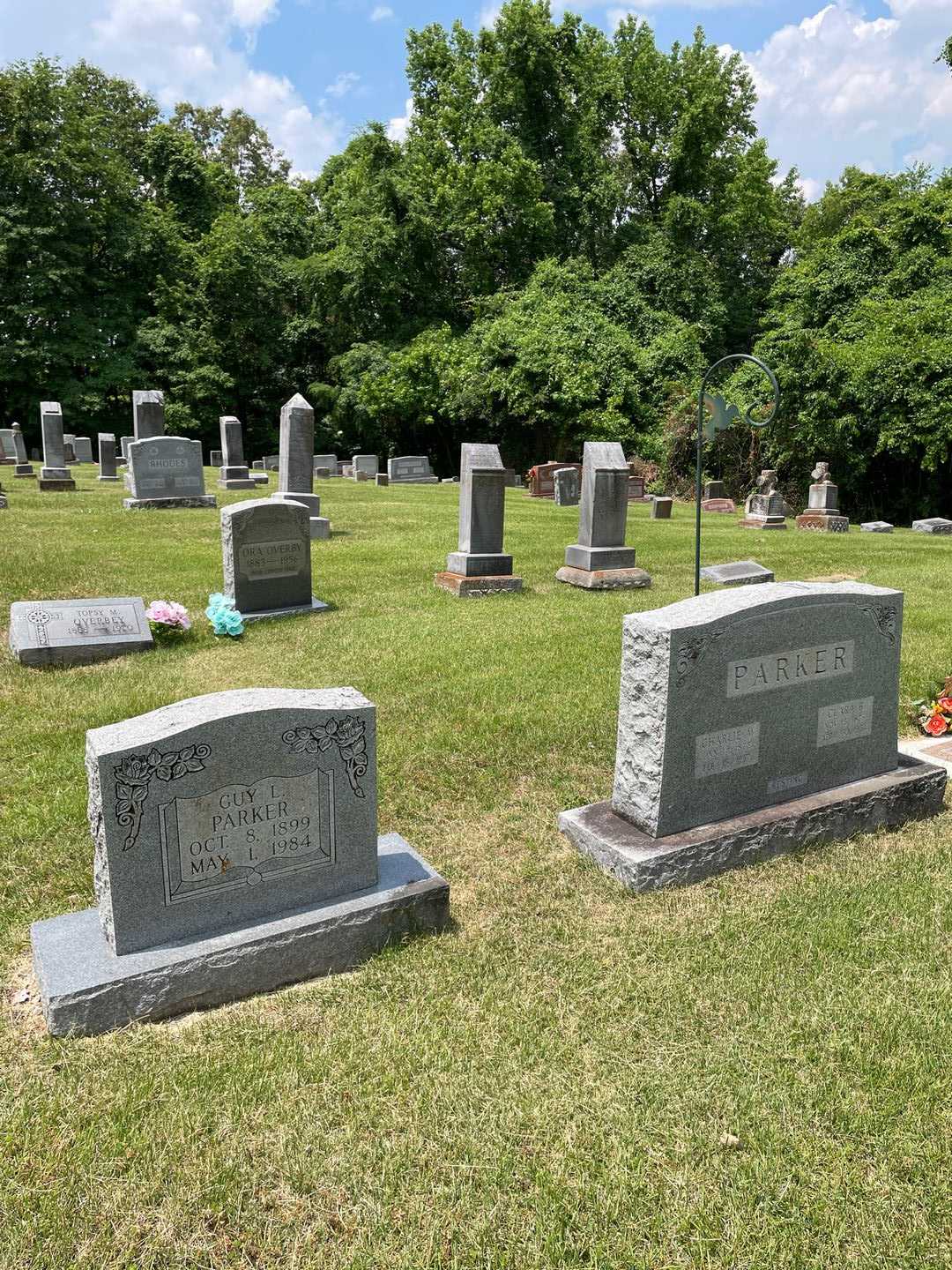 Guy L. Parker's grave. Photo 2