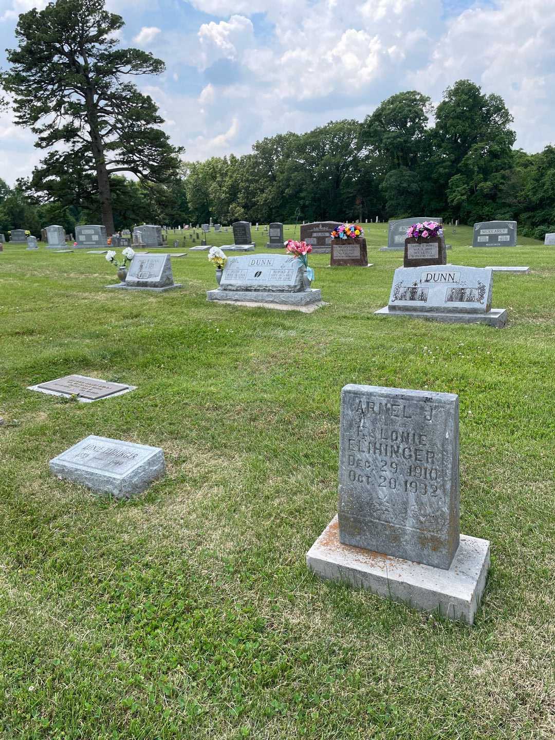 Arnel J. Elihinger's grave. Photo 2