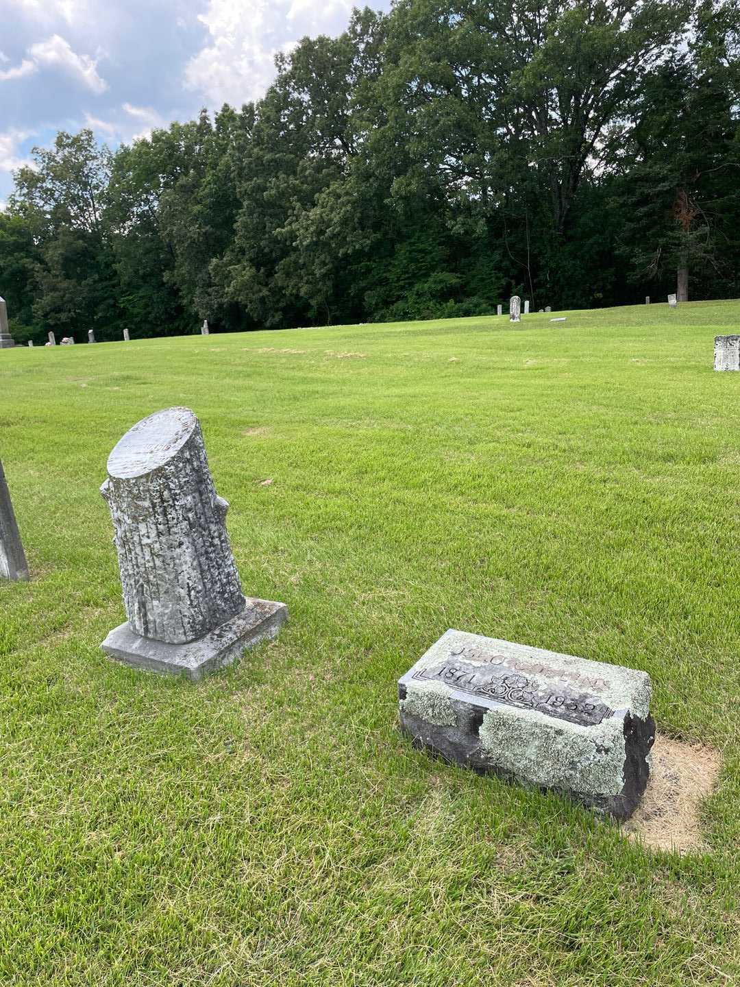 Osro Collins's grave. Photo 2