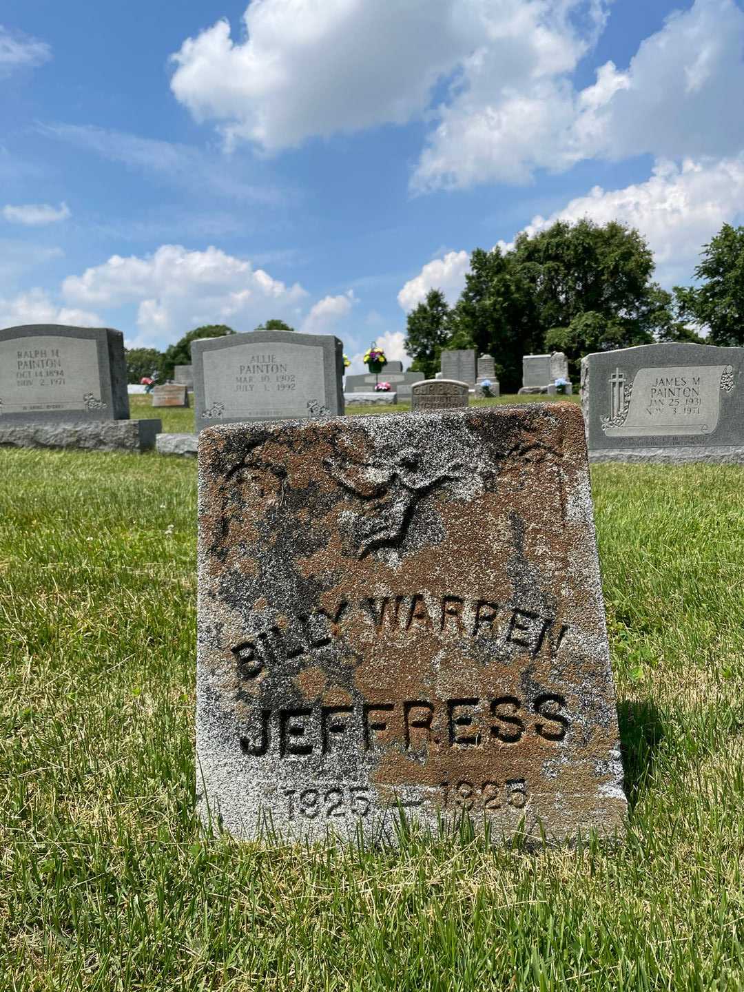 Billy Warren Jeffress's grave. Photo 1