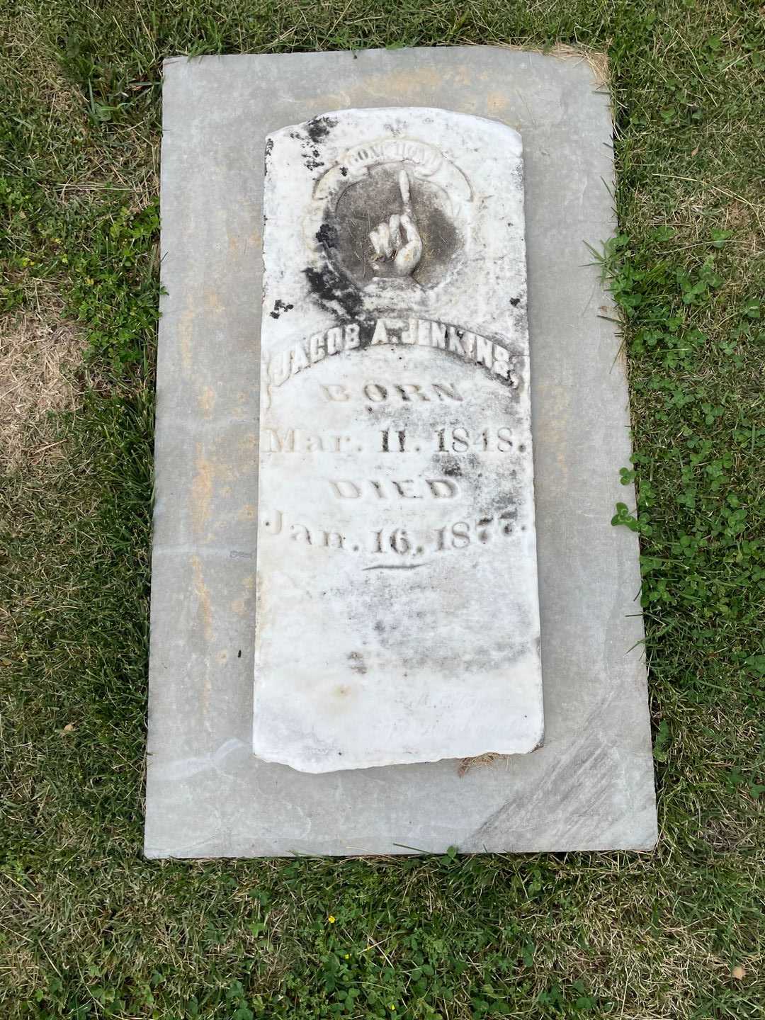 Jacob A. Jenkins's grave. Photo 1