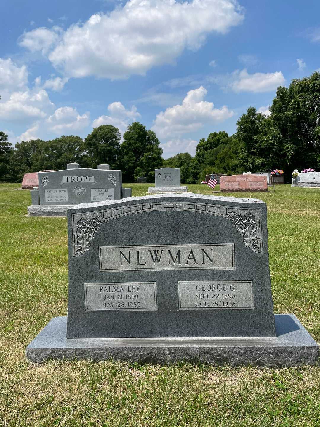 George G. Newman's grave. Photo 1