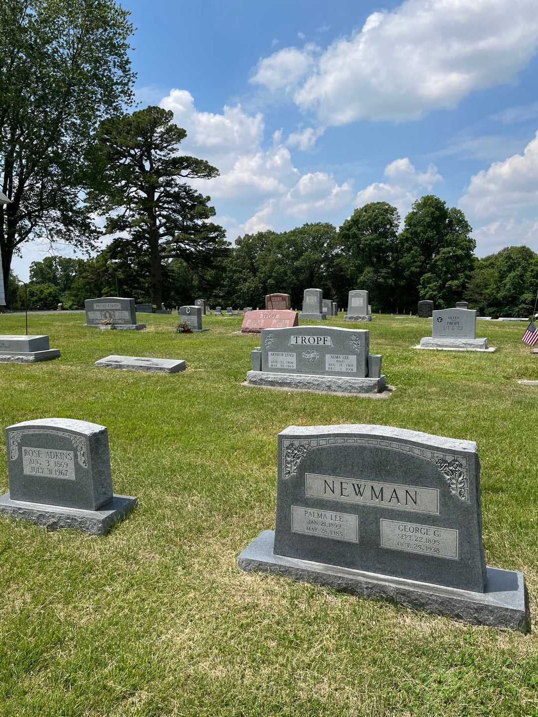 George G. Newman's grave. Photo 2