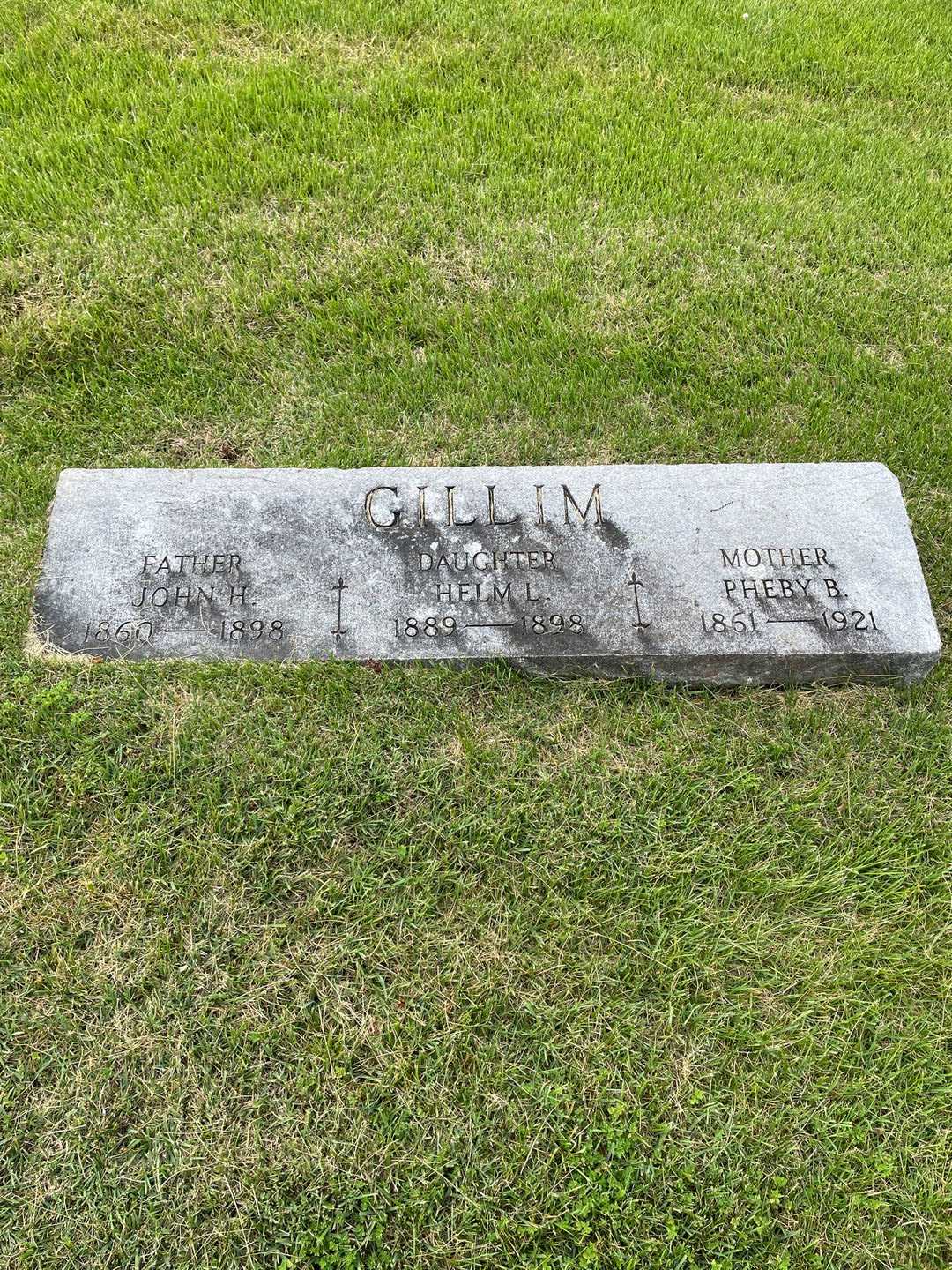 Helm L. Gillim's grave. Photo 1