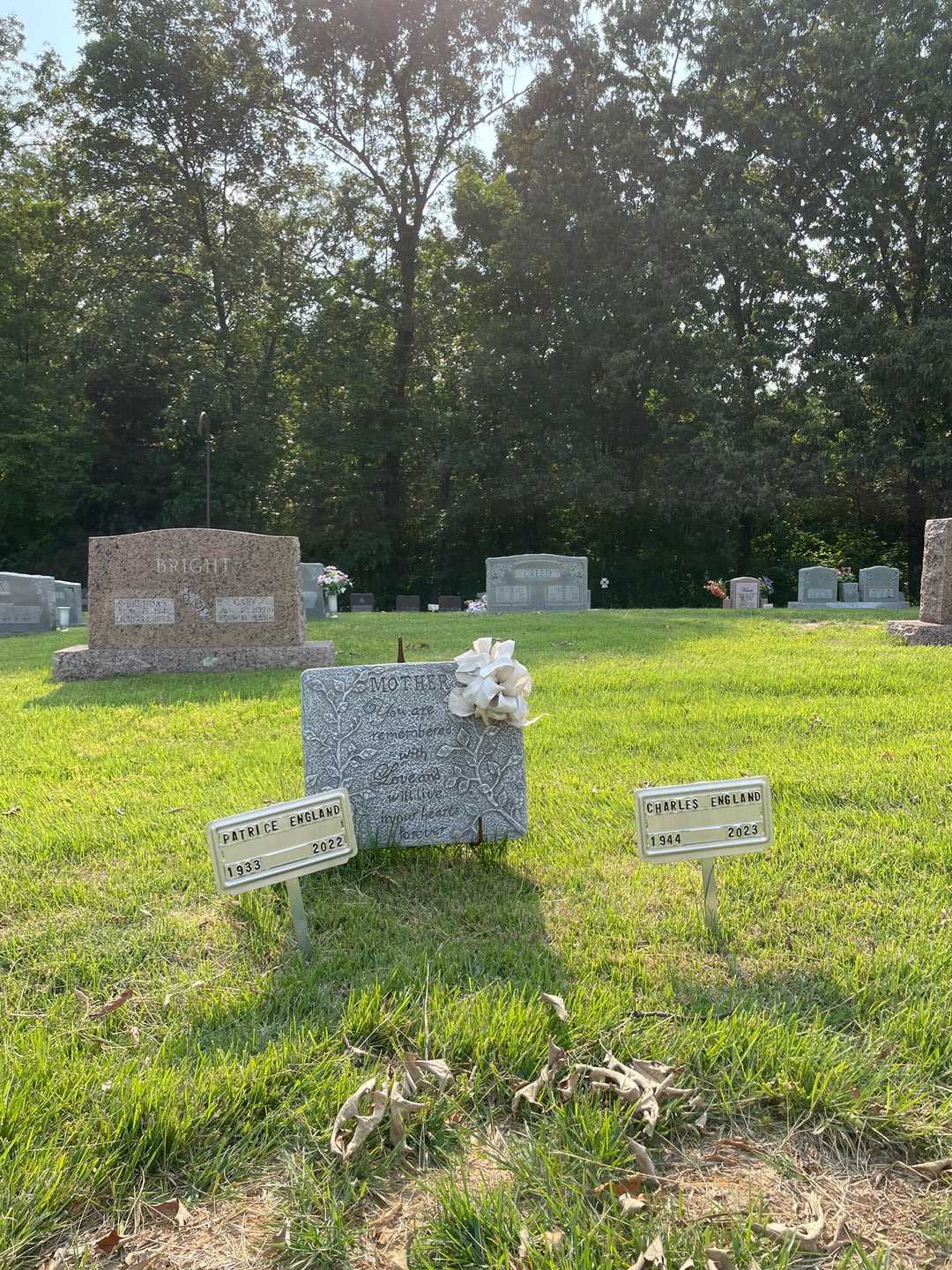 Patrice England's grave. Photo 1