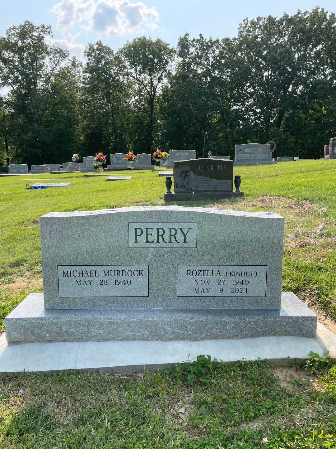 Rozella "Kinder" Perry's grave. Photo 1