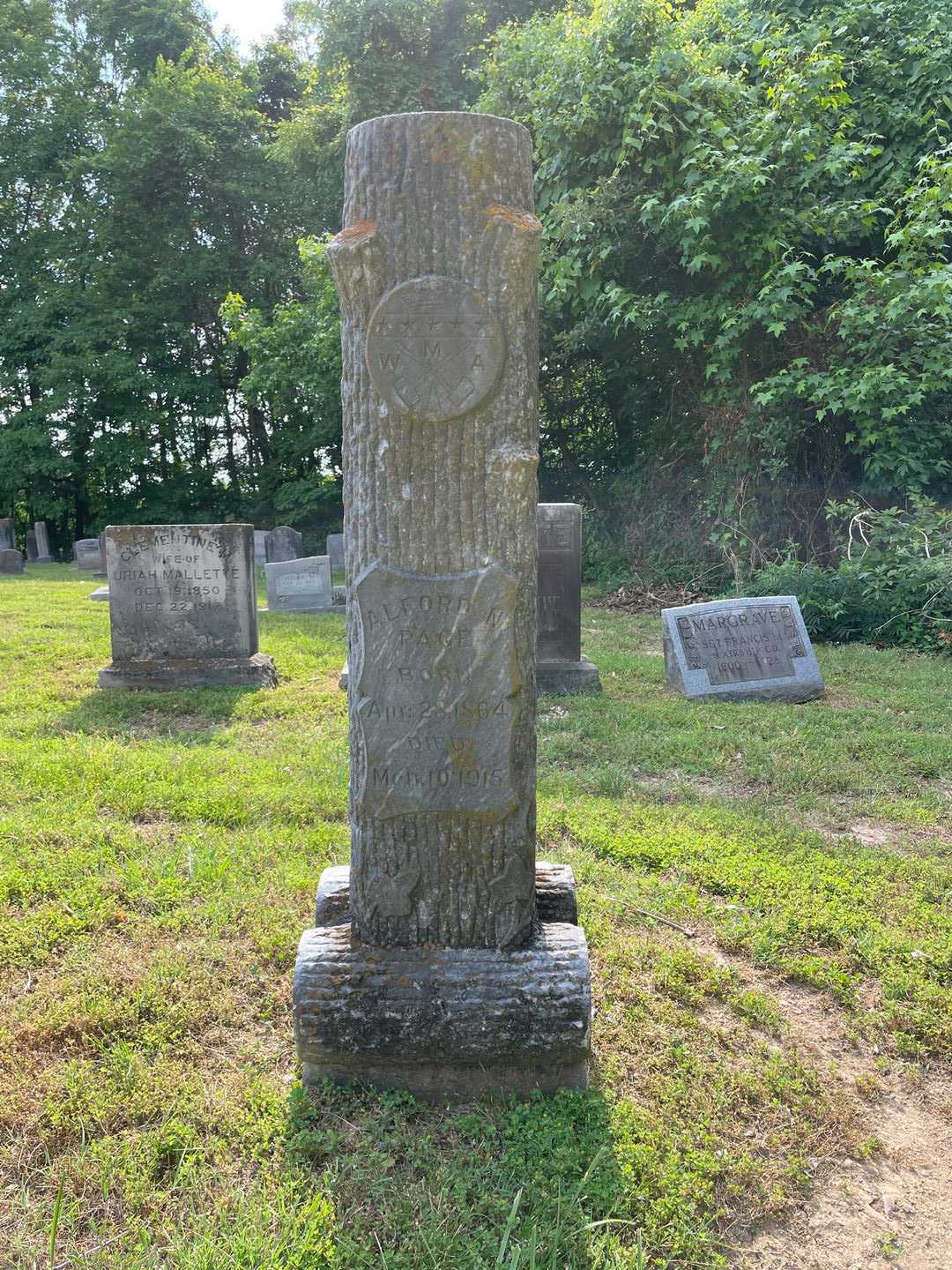 Alford N. Page's grave. Photo 1