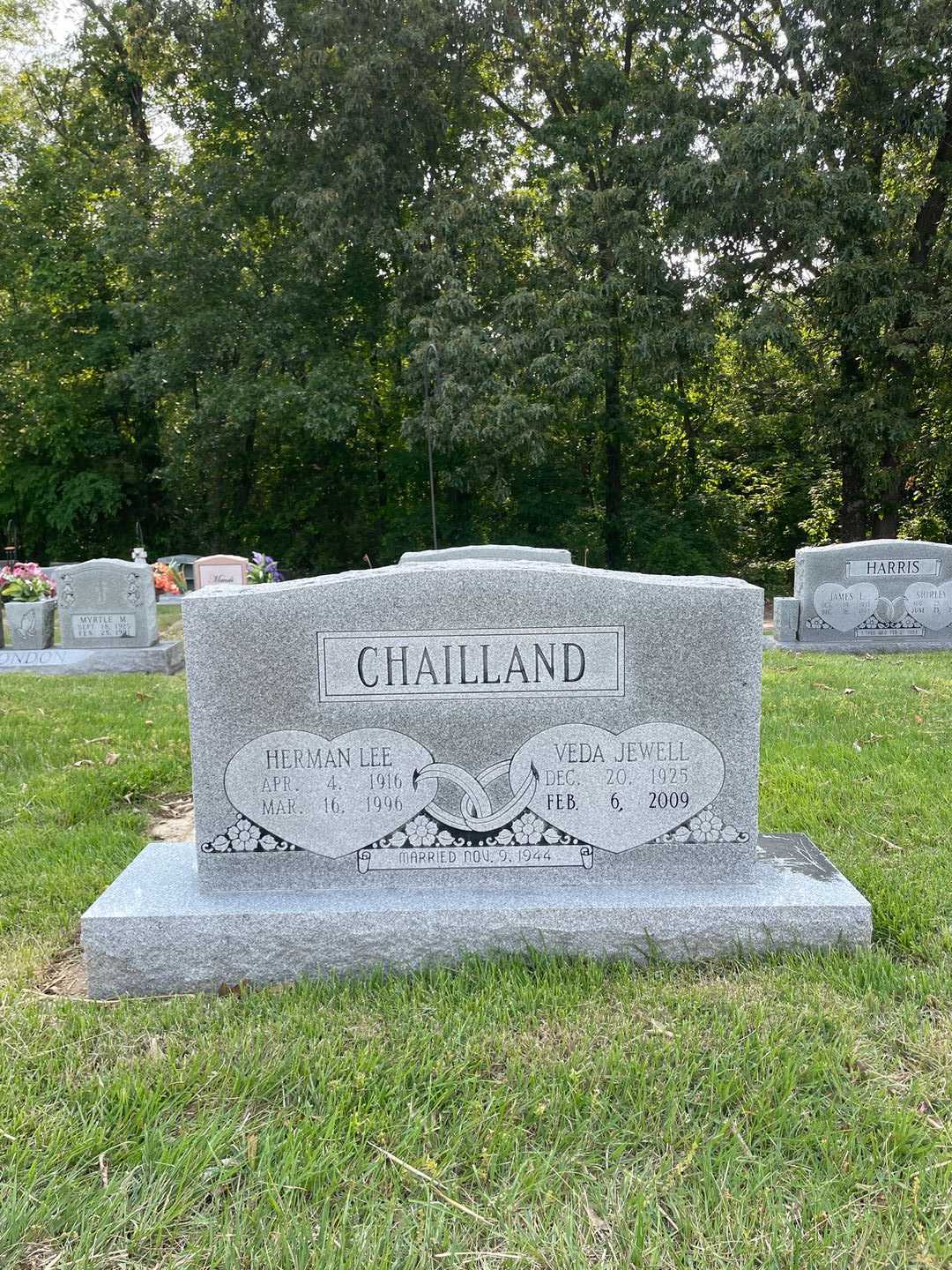 Herman Lee Chailland's grave. Photo 1