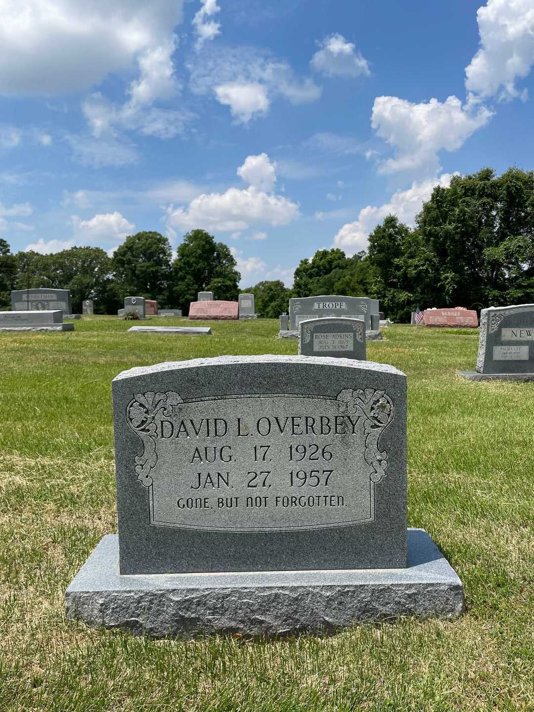 David L. Overbey's grave. Photo 1