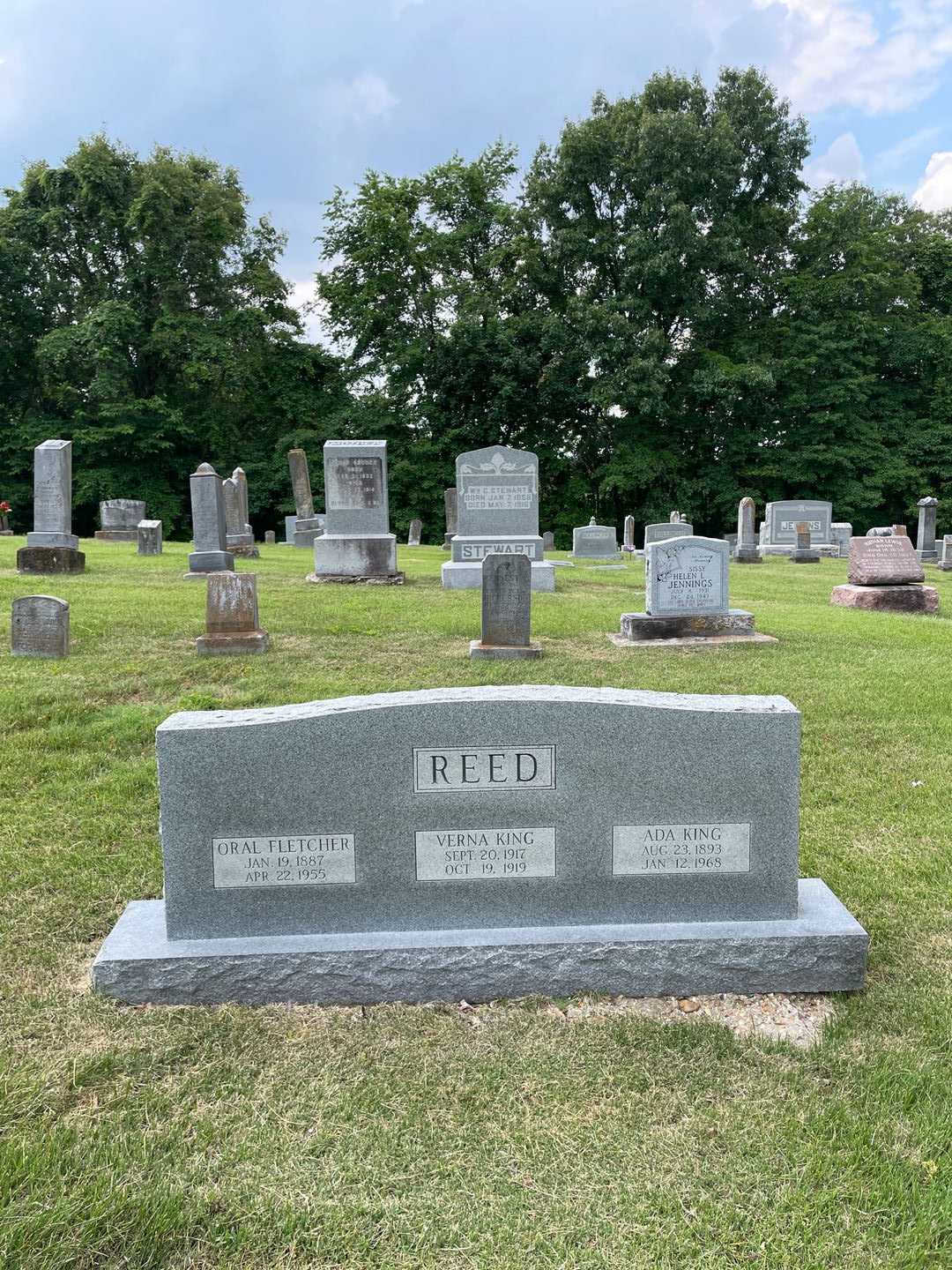 Ada King Reed's grave. Photo 2