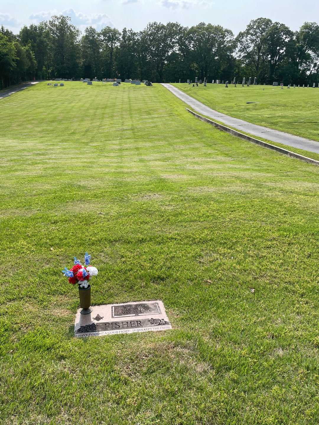 W. T. "Bill" Fisher's grave. Photo 2