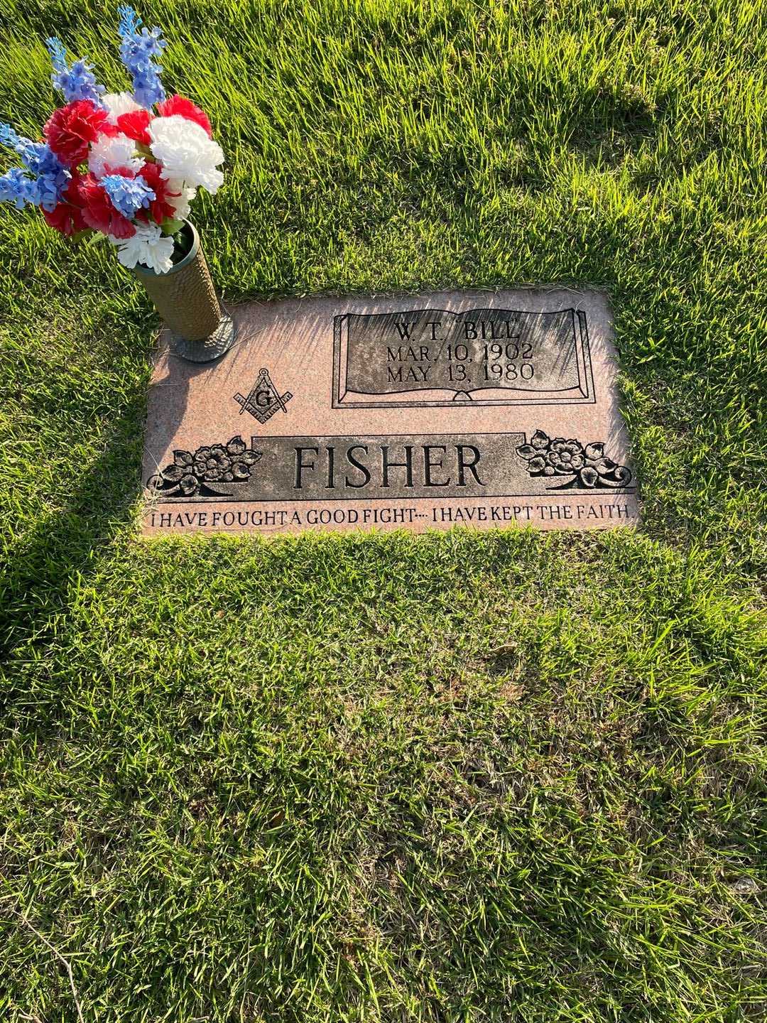 W. T. "Bill" Fisher's grave. Photo 1