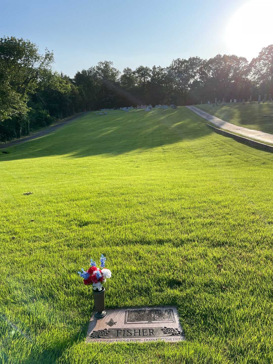 W. T. "Bill" Fisher's grave. Photo 2