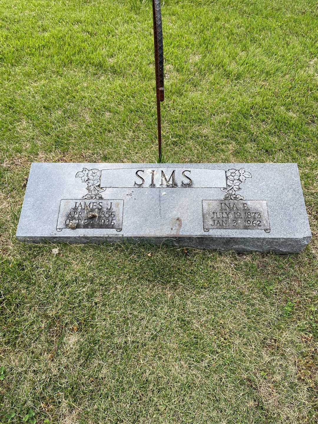 James J. Sims's grave. Photo 1