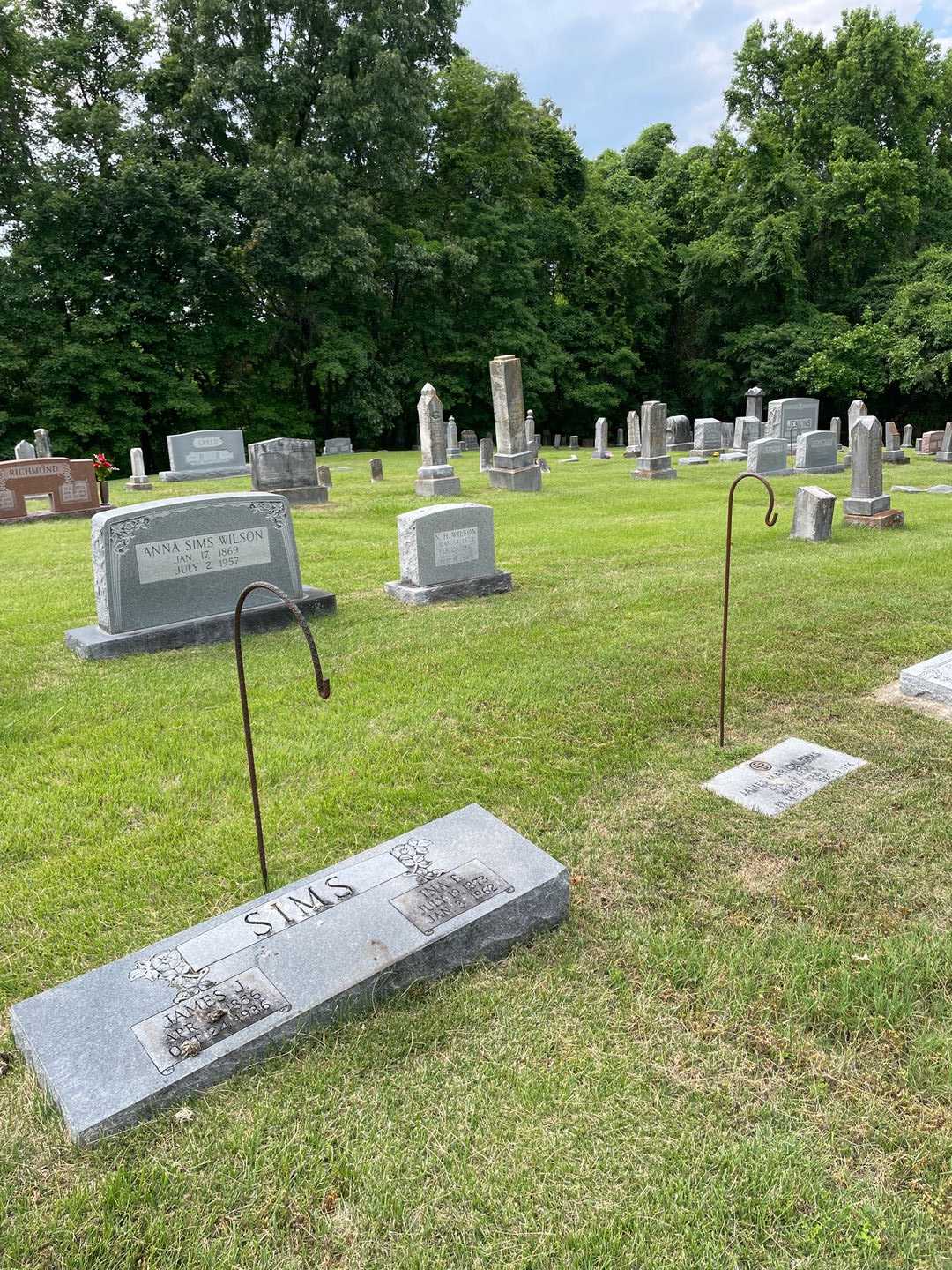 Ina B. Sims's grave. Photo 2