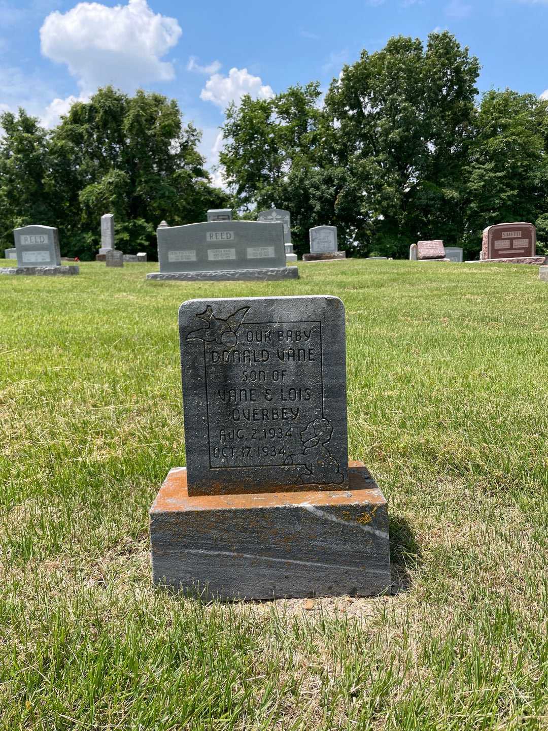 Donald Vane Overbey's grave. Photo 1