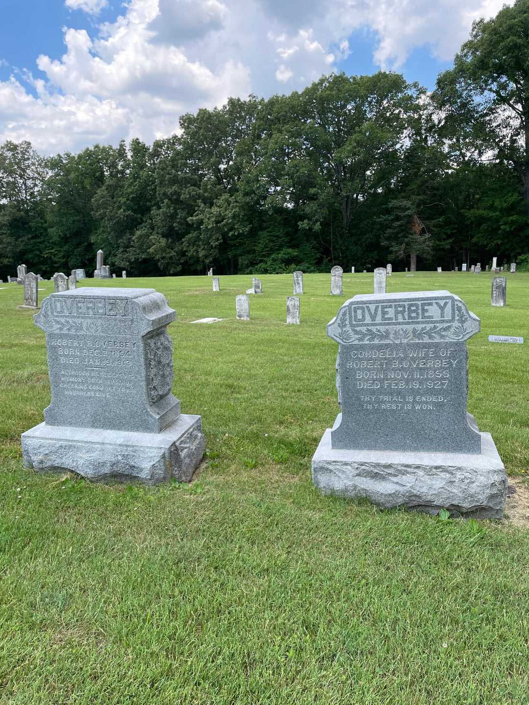 Cordelia Overbey's grave. Photo 2