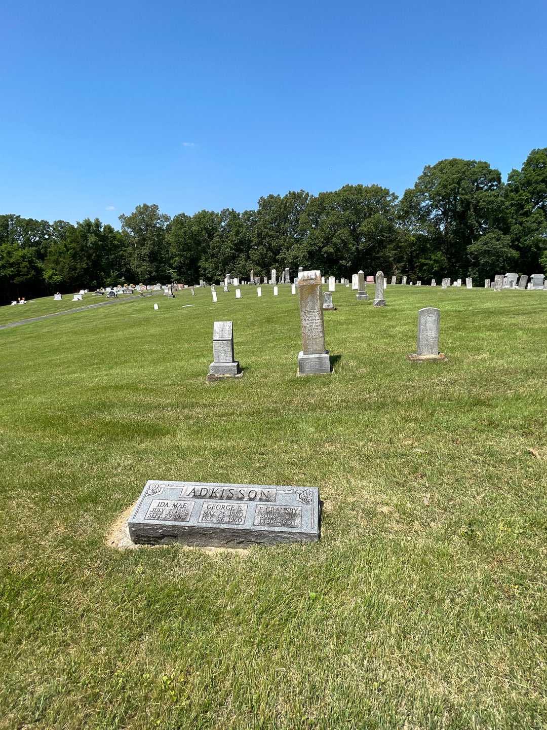 Ida Mae Adkisson's grave. Photo 2