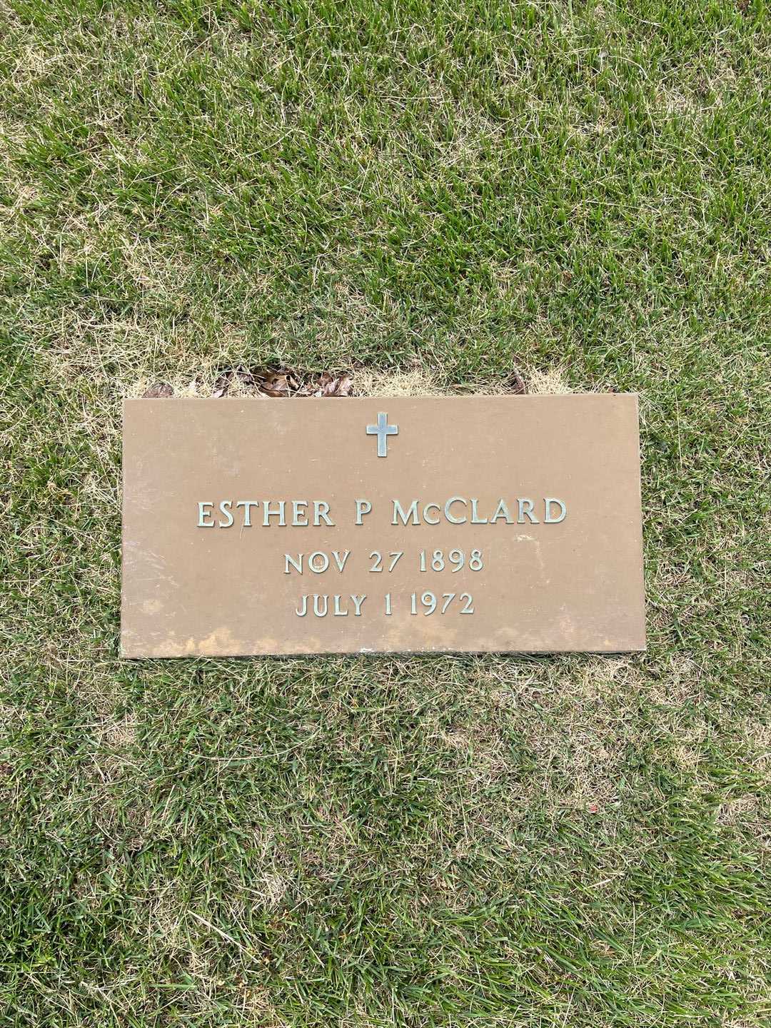 Esther P. McClard's grave. Photo 1