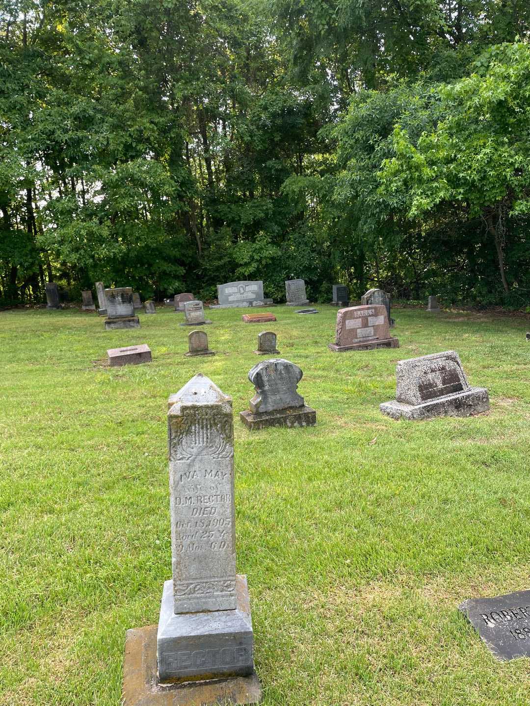 Iva May Rector's grave. Photo 2