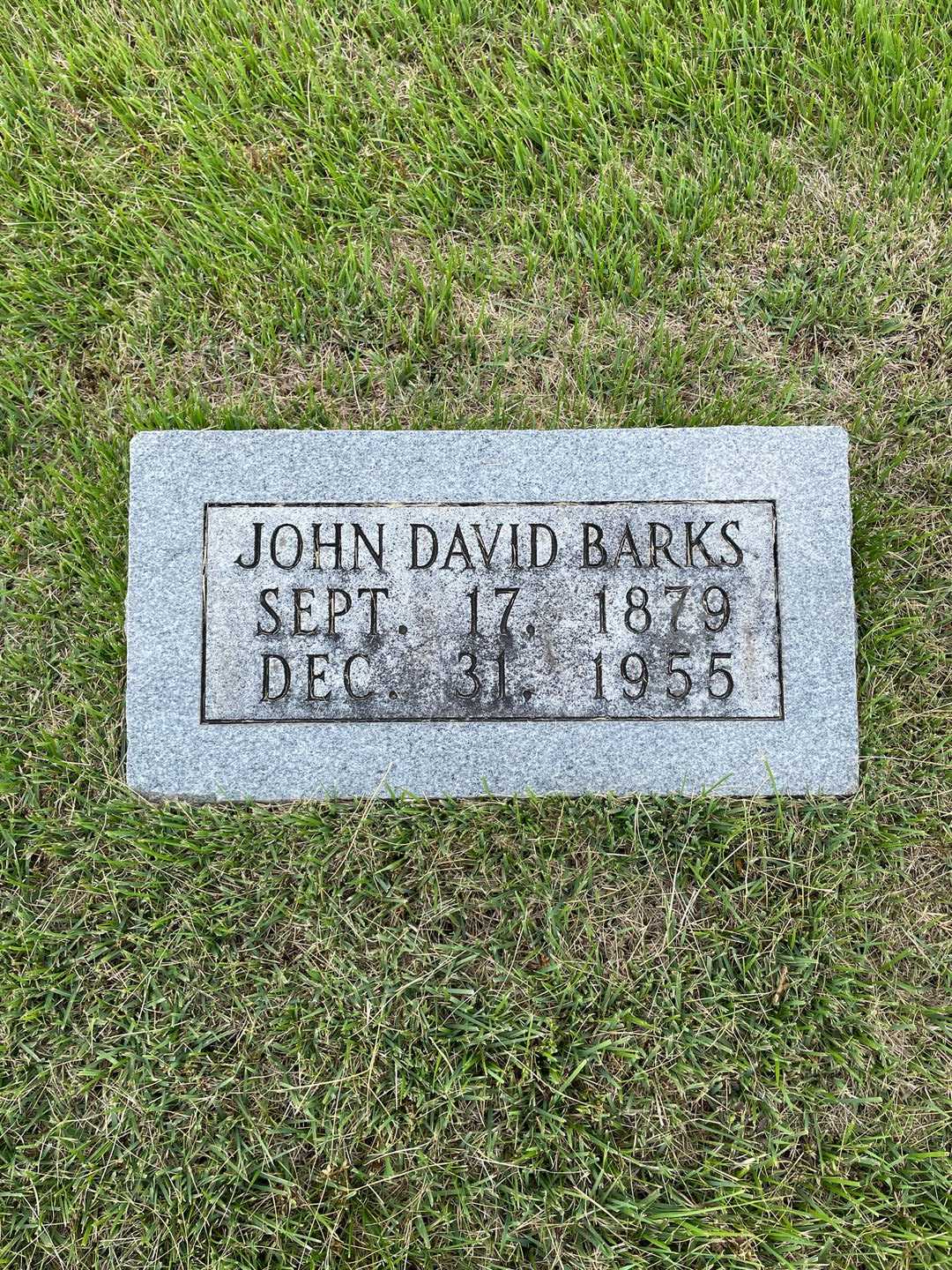 John David Barks's grave. Photo 1