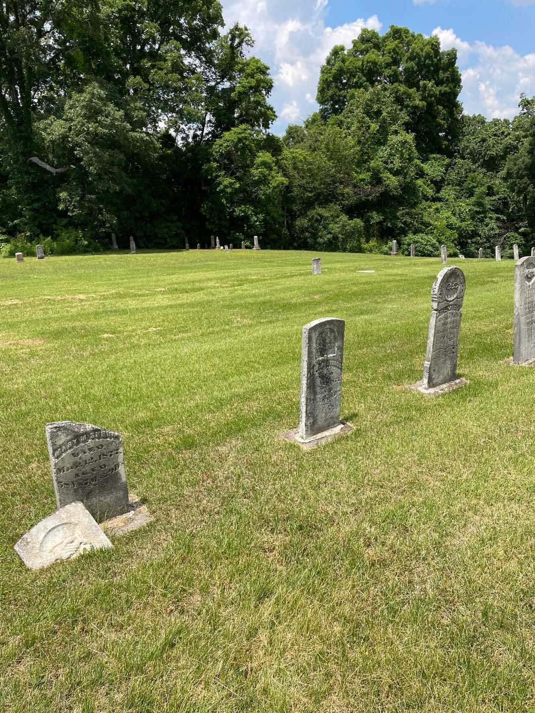 Mary M. Shrum's grave. Photo 2