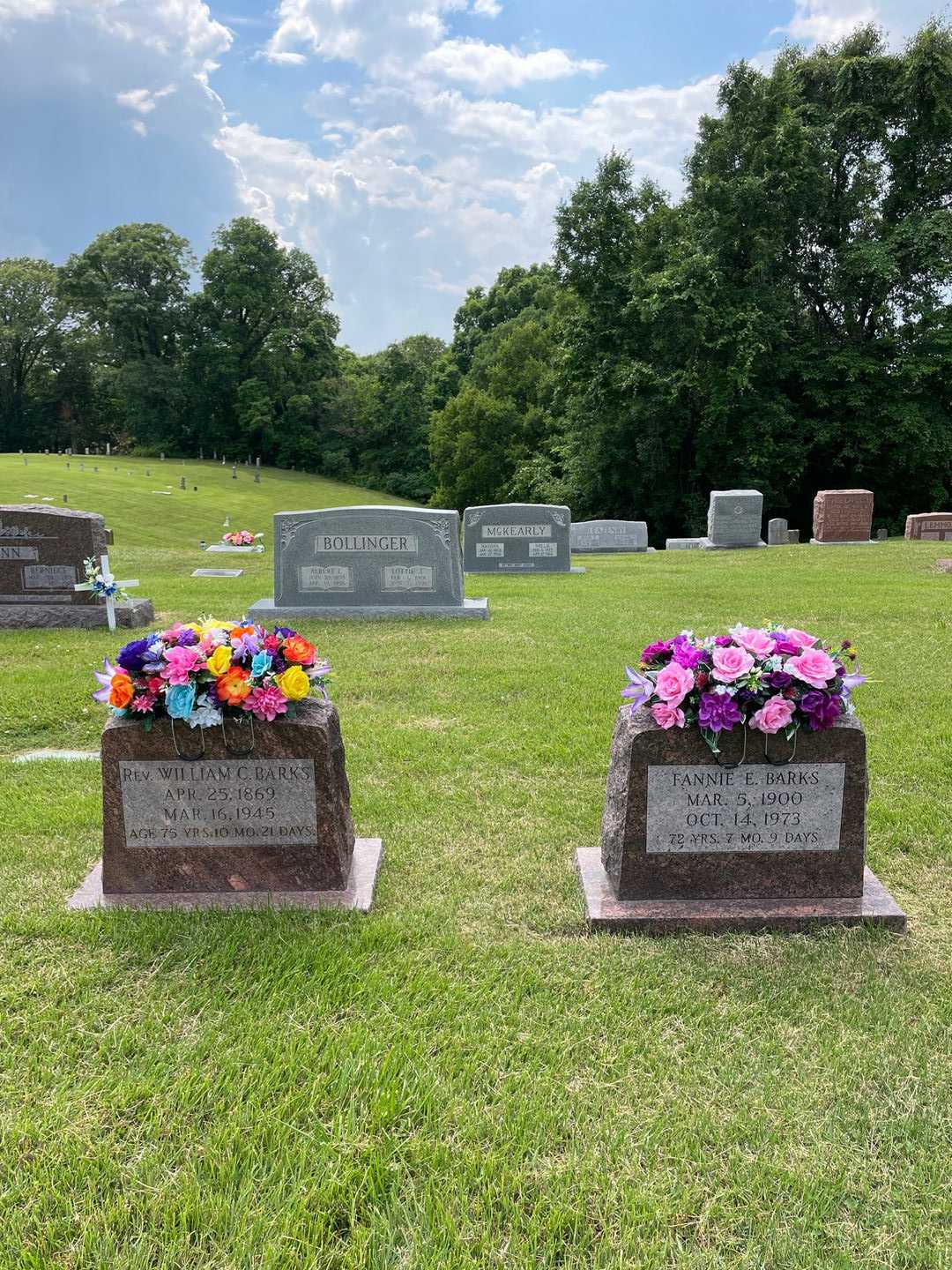 Reverend William C. Barks's grave. Photo 2