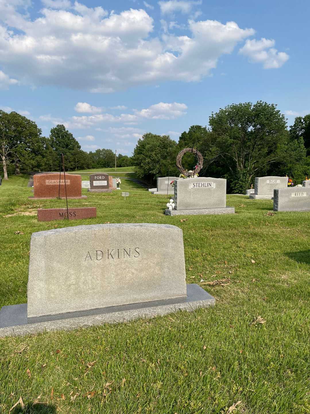 Bertha Mae Adkins's grave. Photo 2