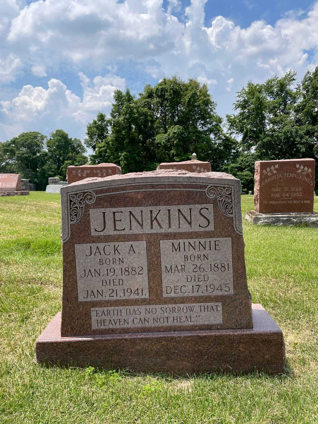 Jack A. Jenkins's grave. Photo 1