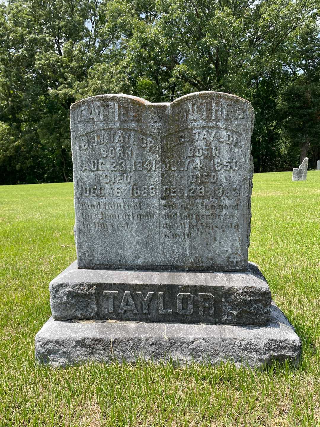 N. C. Taylor's grave. Photo 1