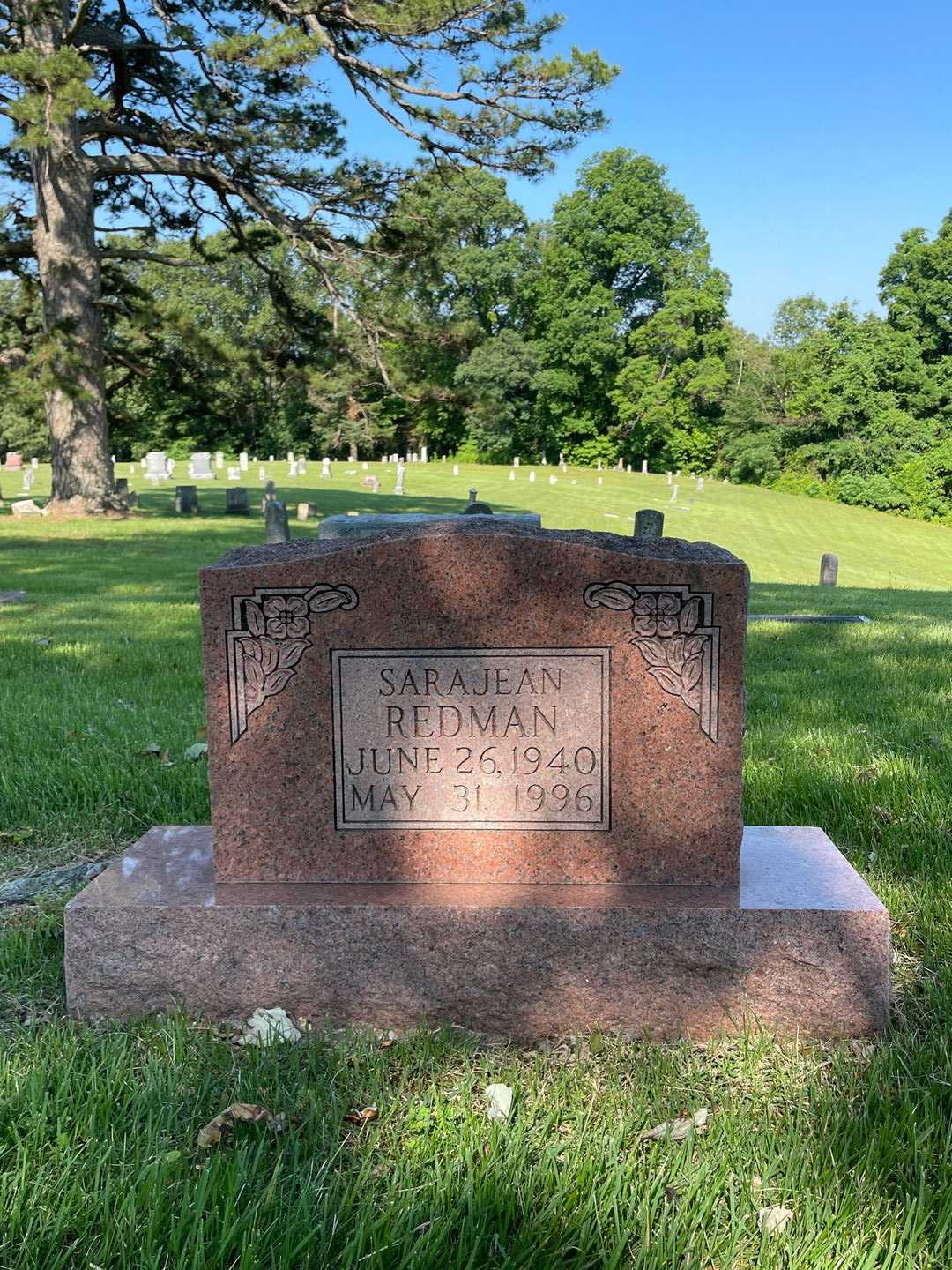 Sara Jean Redman's grave. Photo 1