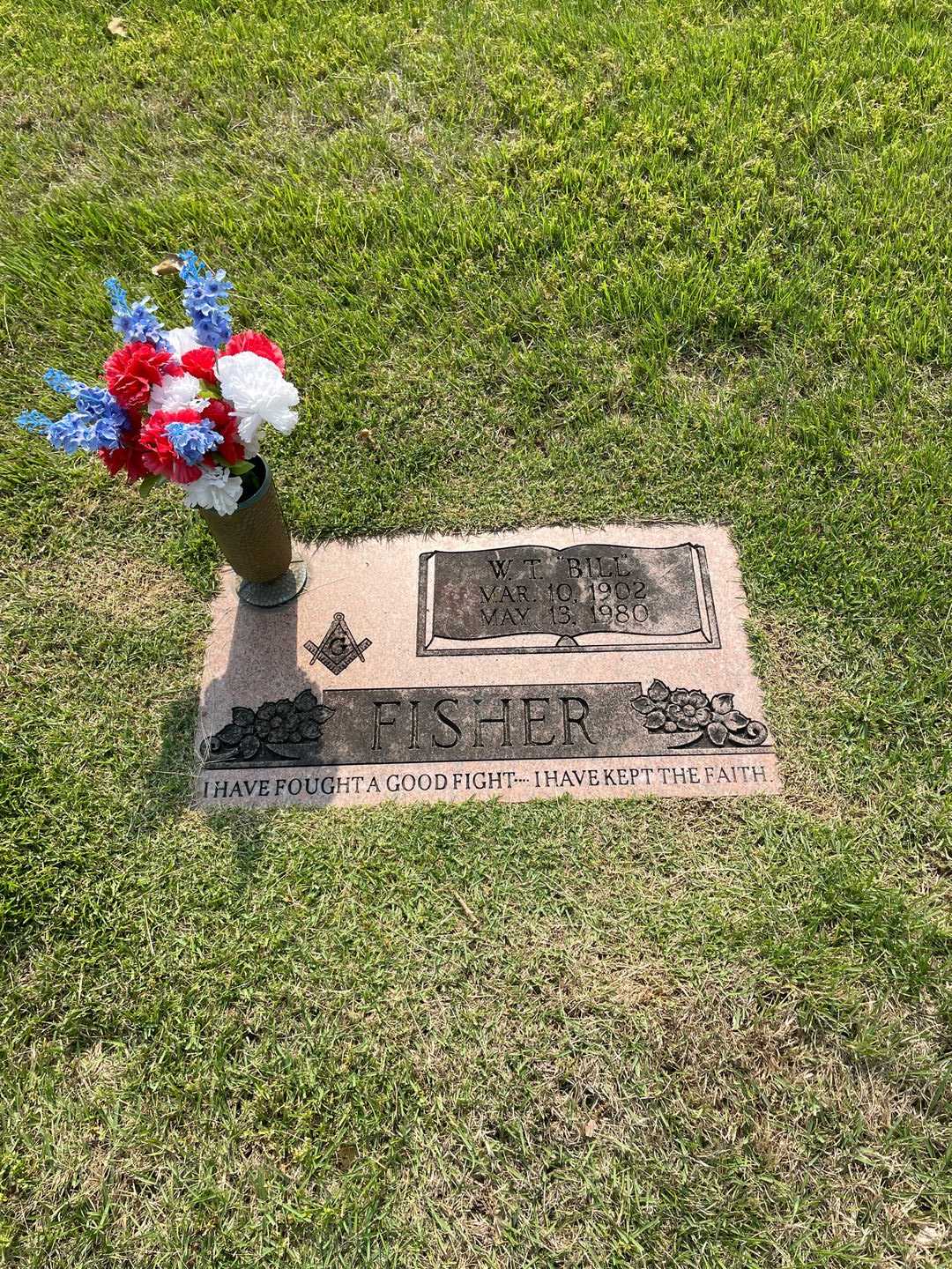 W. T. "Bill" Fisher's grave. Photo 3