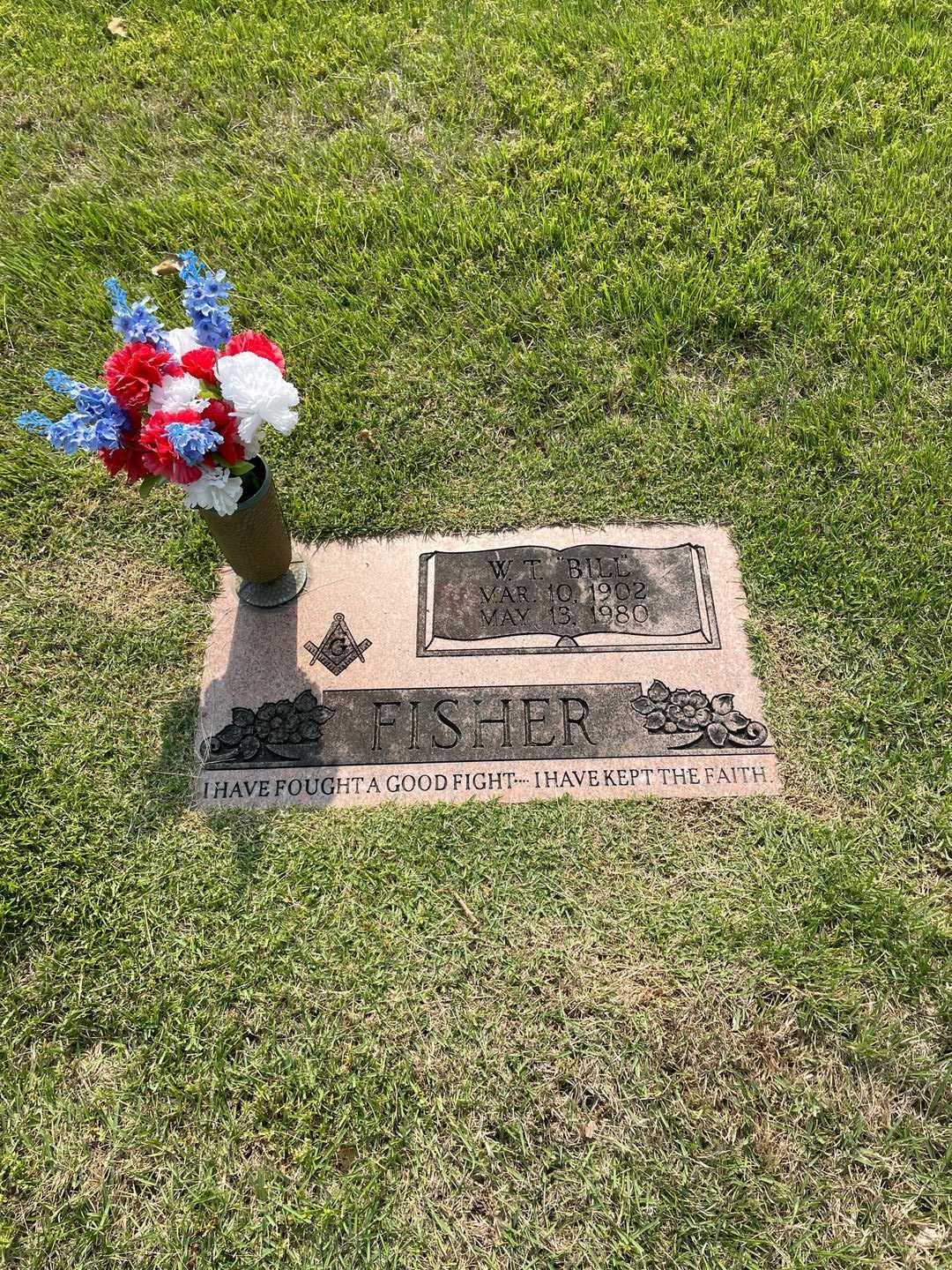 W. T. "Bill" Fisher's grave. Photo 1