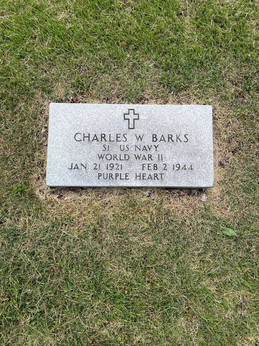 Charles W. Barks's grave. Photo 1