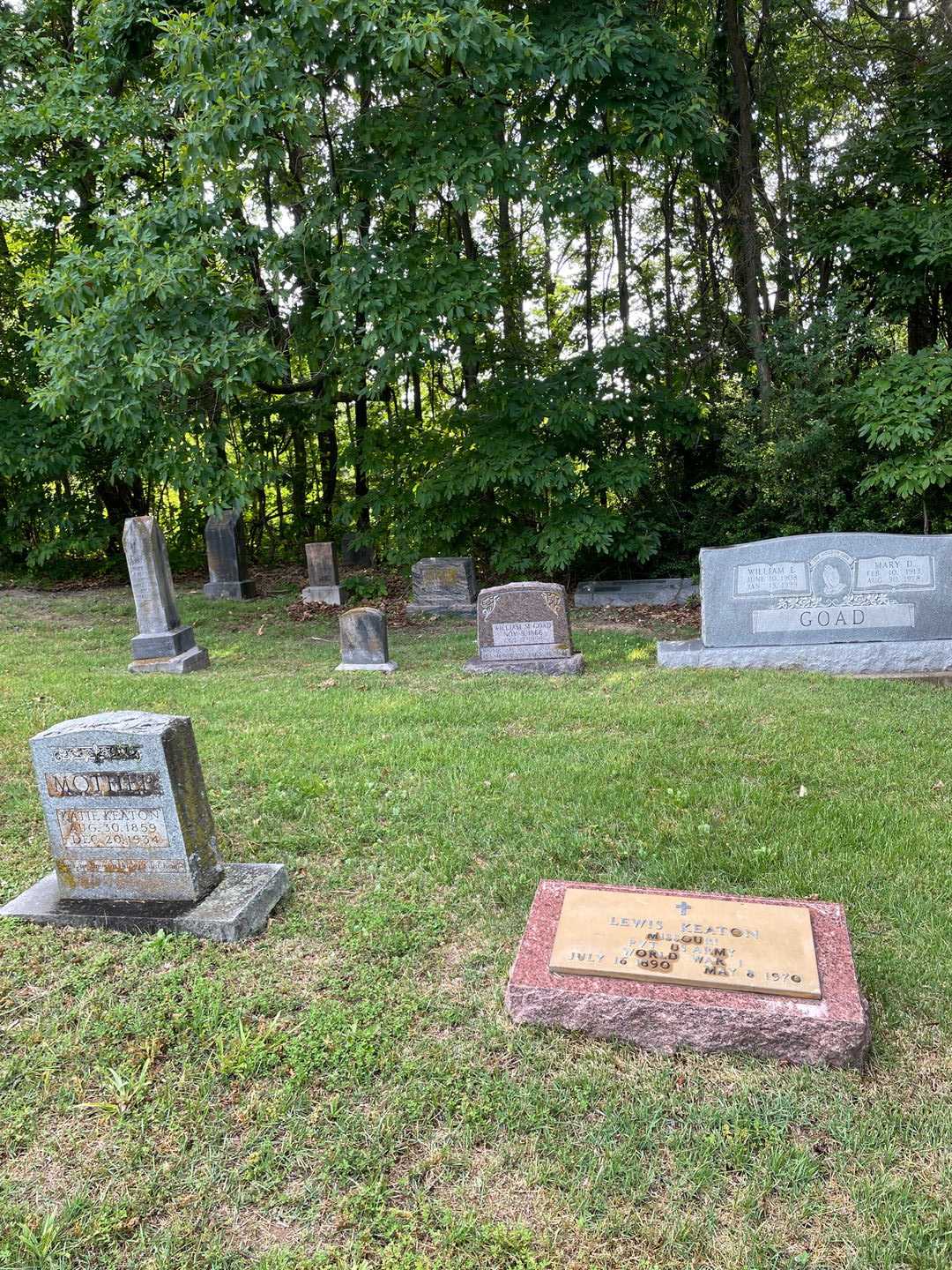 Lewis Keaton's grave. Photo 2