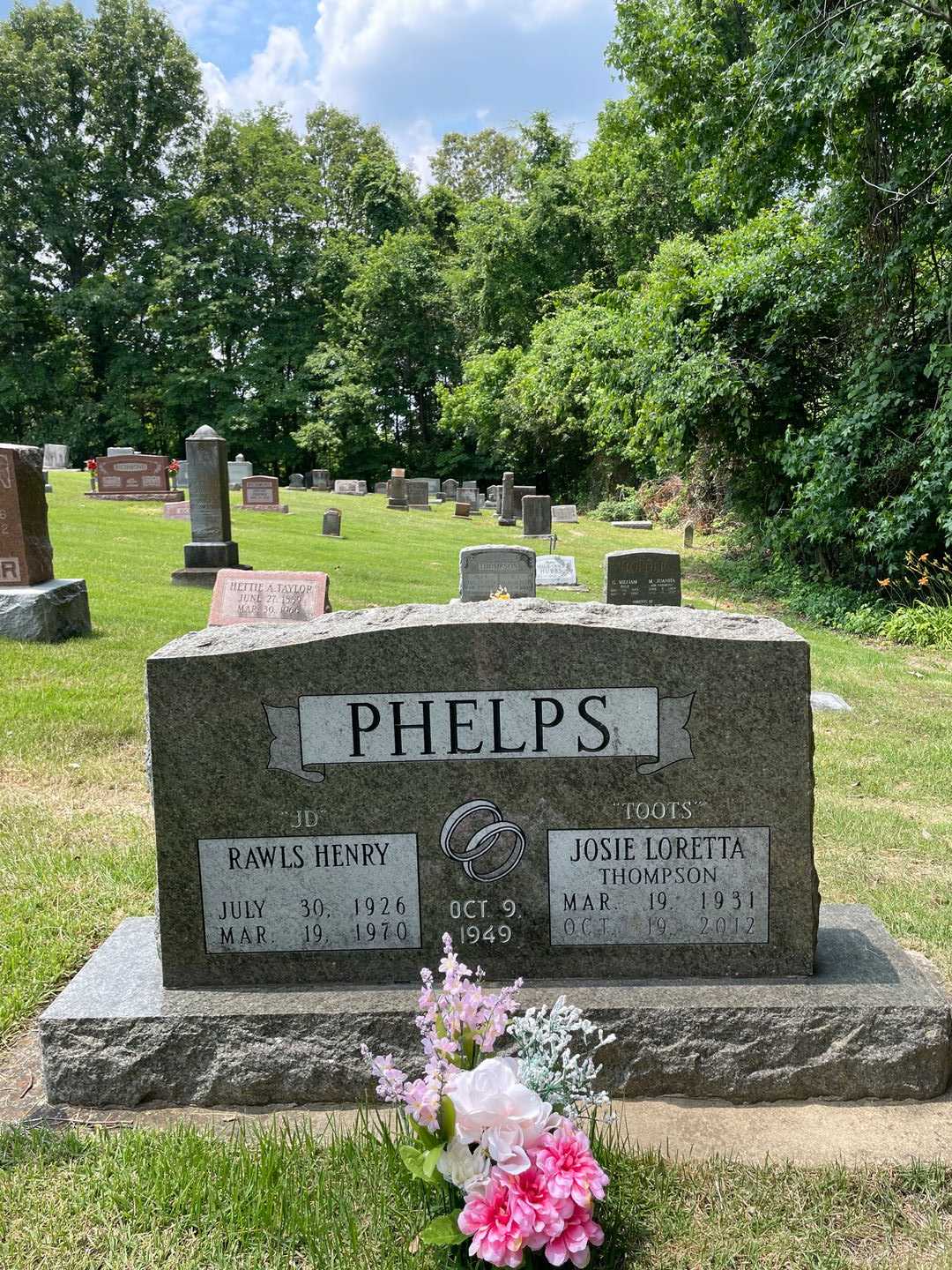 Rawls Henry "JD" Phelps's grave. Photo 1