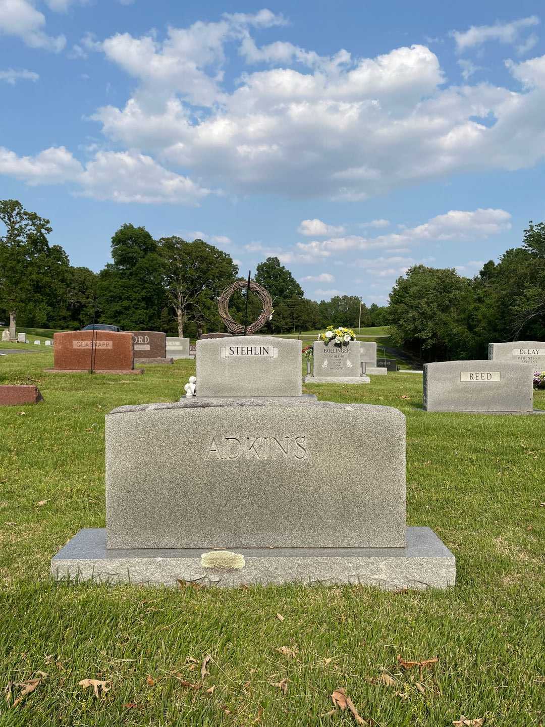 Aleene Adkins's grave. Photo 2