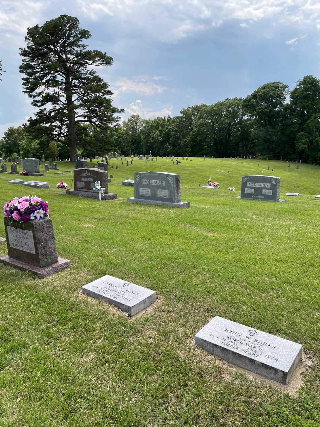 John W. Barks's grave. Photo 2