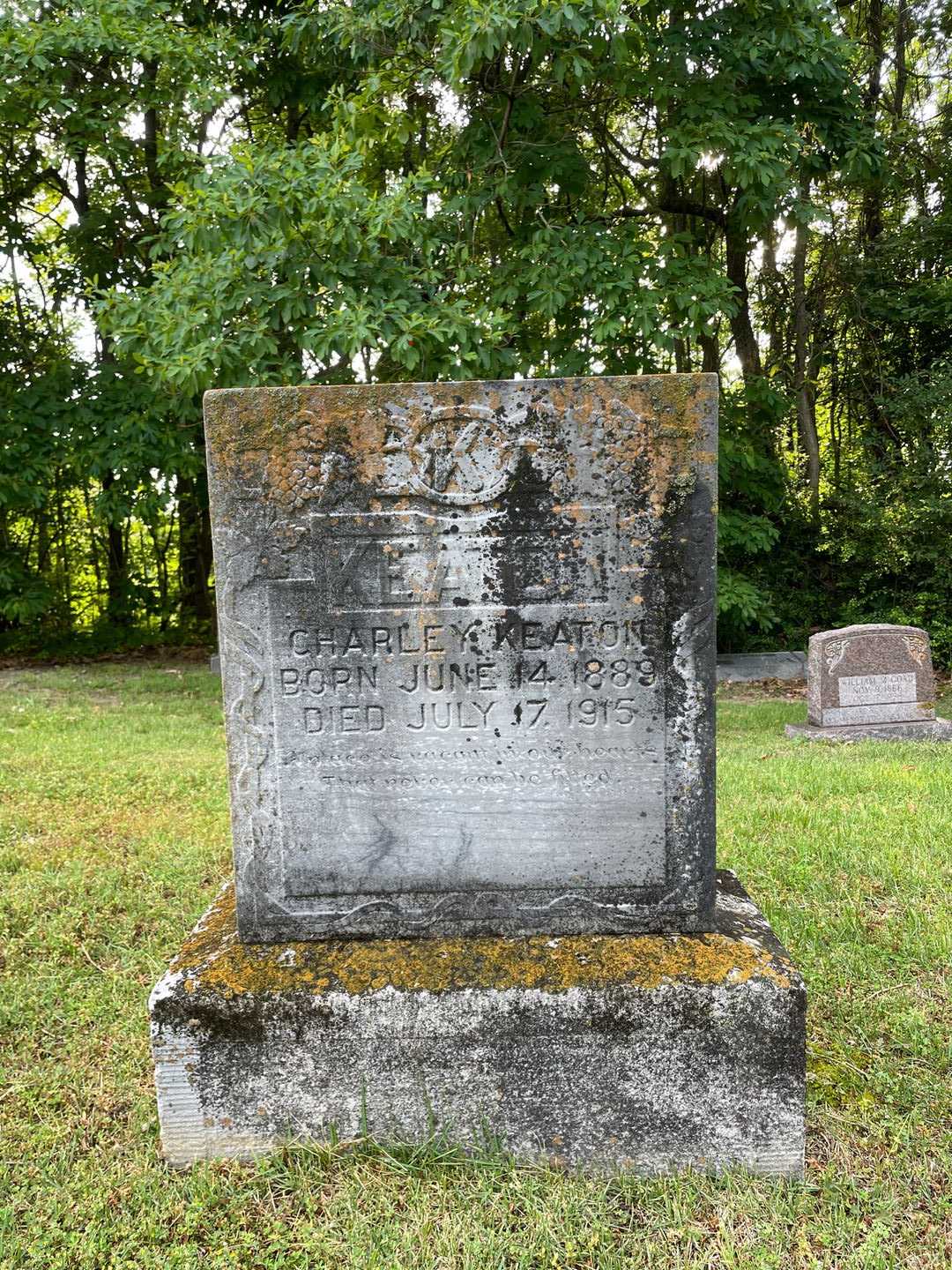 Charley Keaton's grave. Photo 1