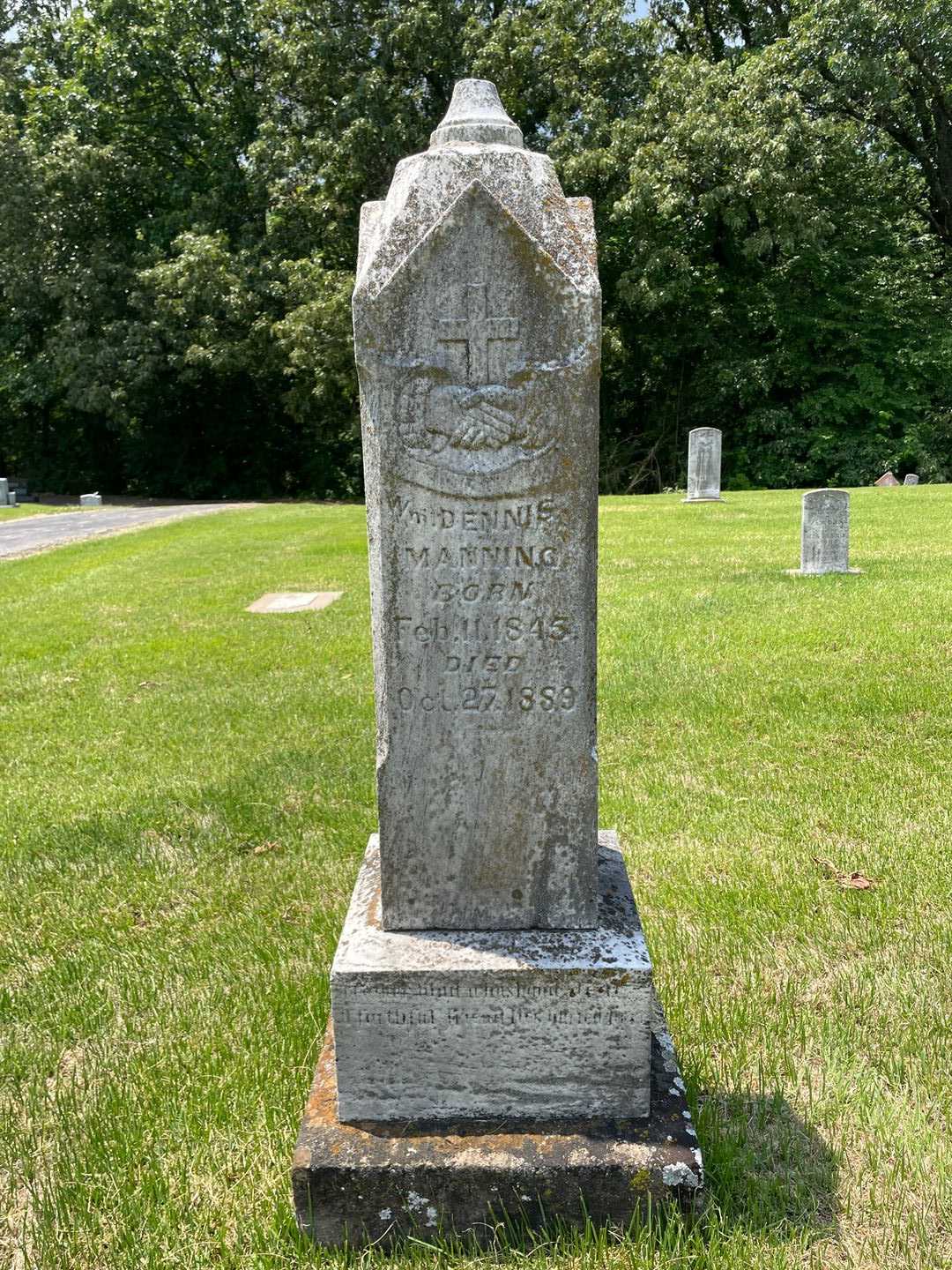 Wm. Dennis Manning's grave. Photo 1