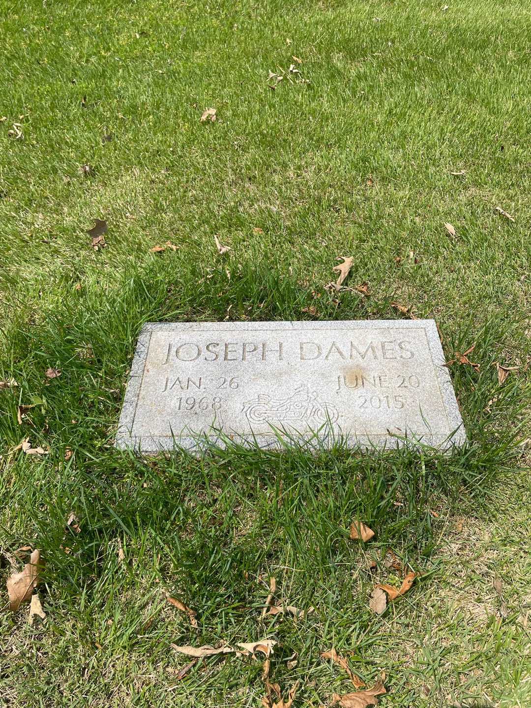 Joseph Dames's grave. Photo 1