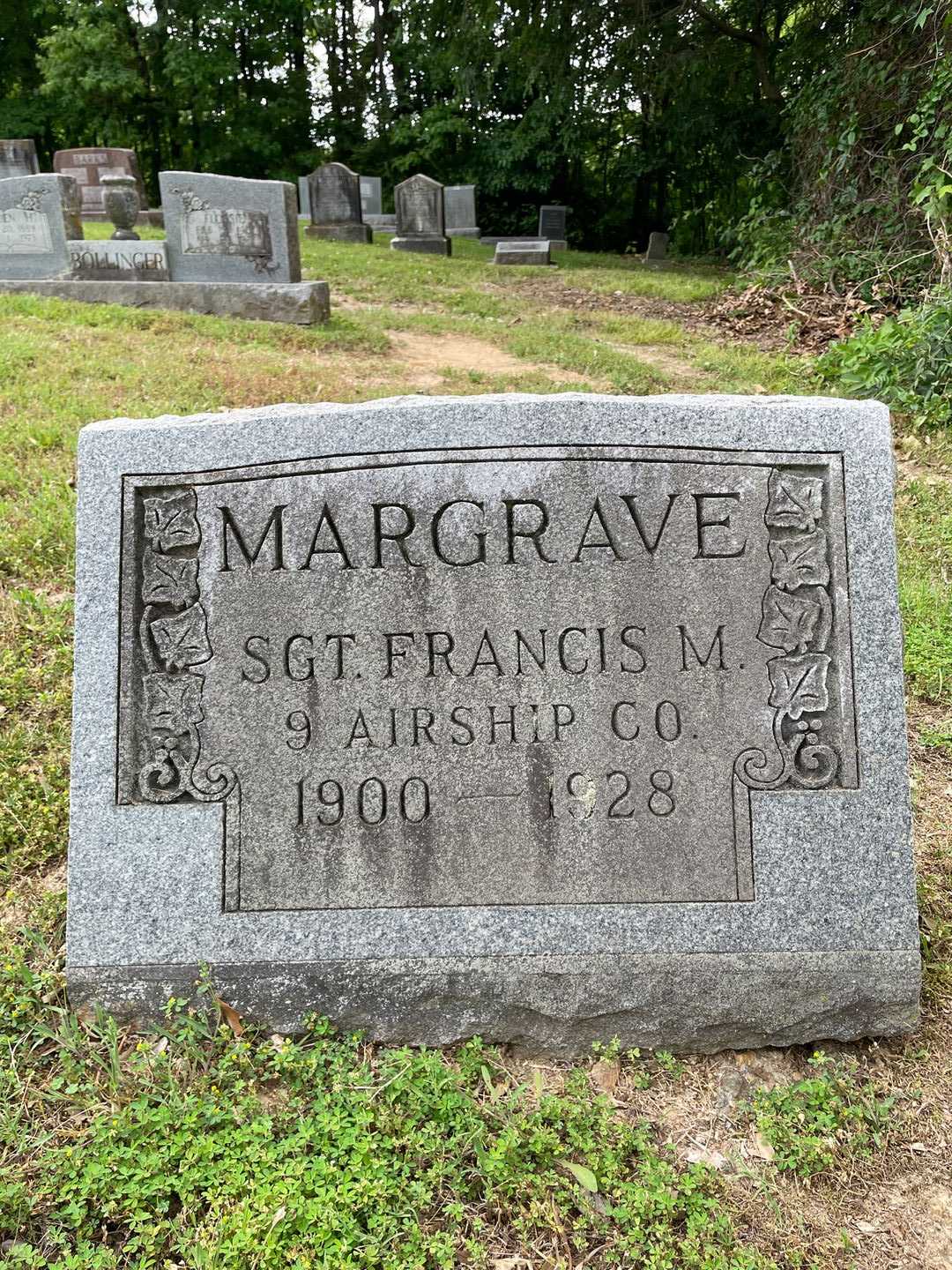 Sergeant Francis M. Margrave's grave. Photo 1