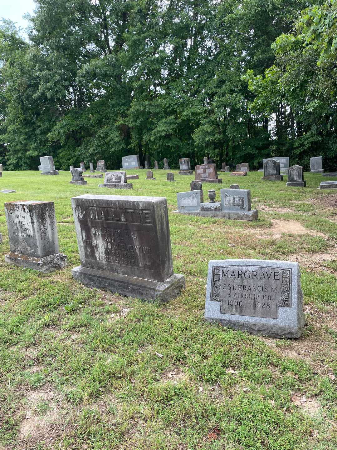 Sergeant Francis M. Margrave's grave. Photo 2