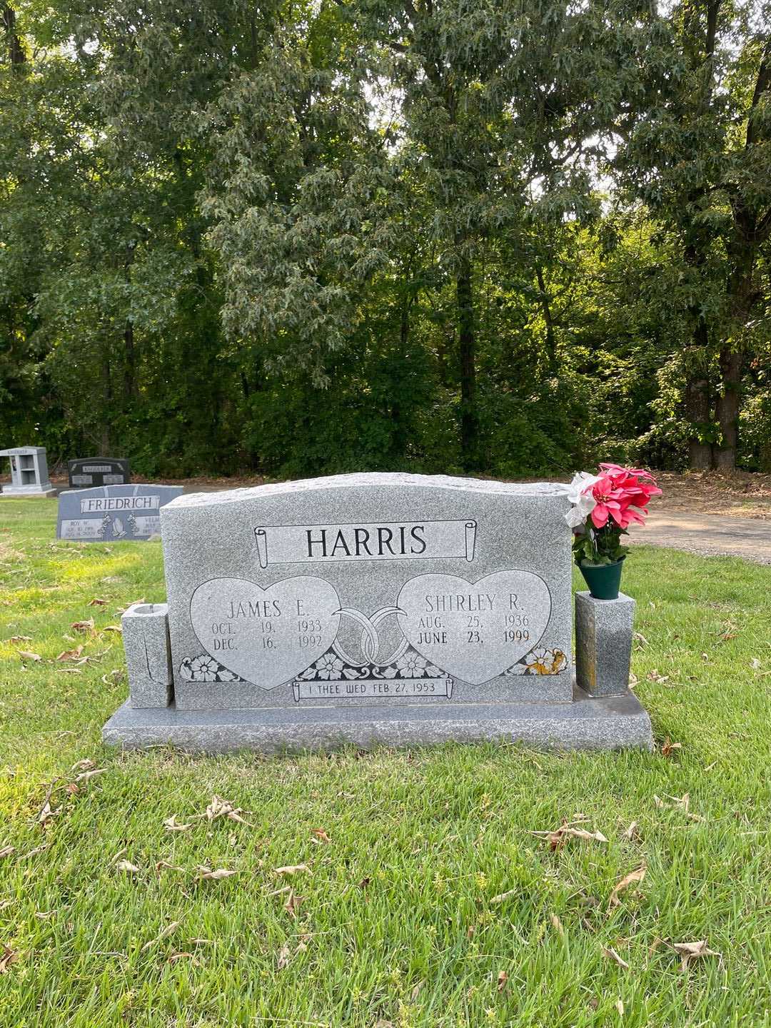 James E. Harris's grave. Photo 2