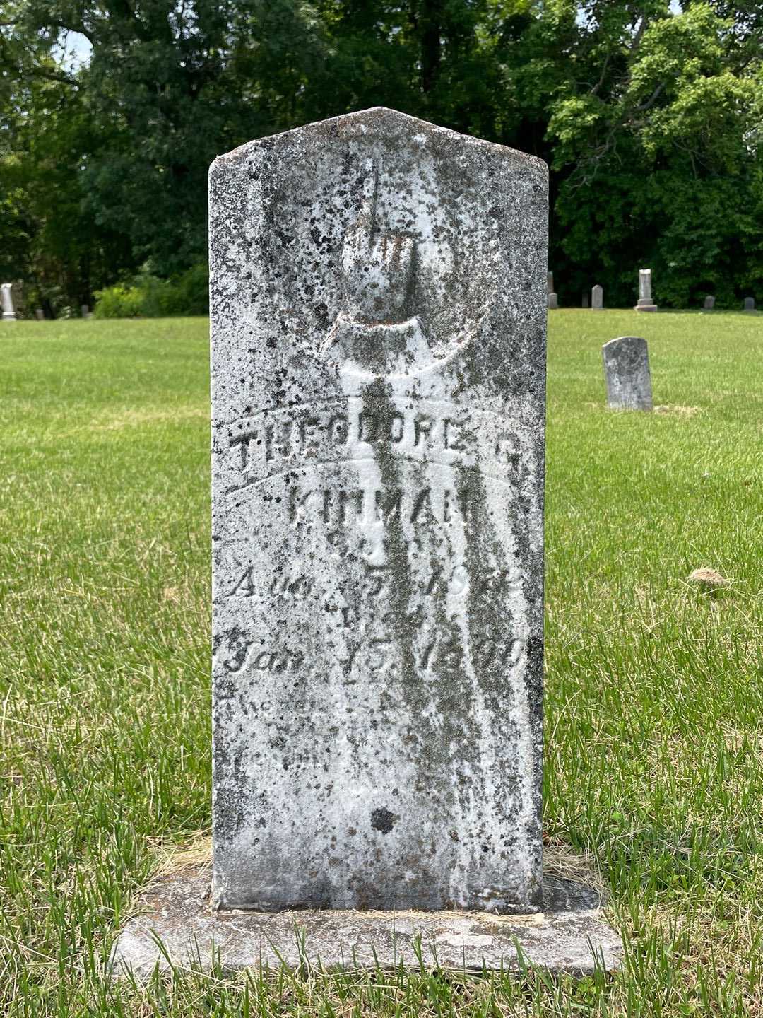 Theodore C. Kinman's grave. Photo 1