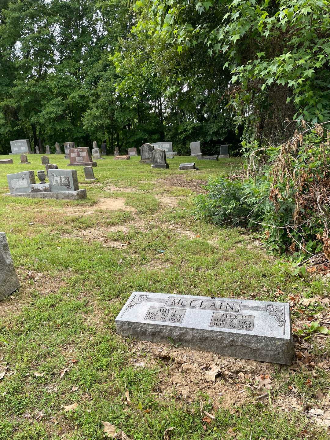 Alex H. McClain's grave. Photo 2