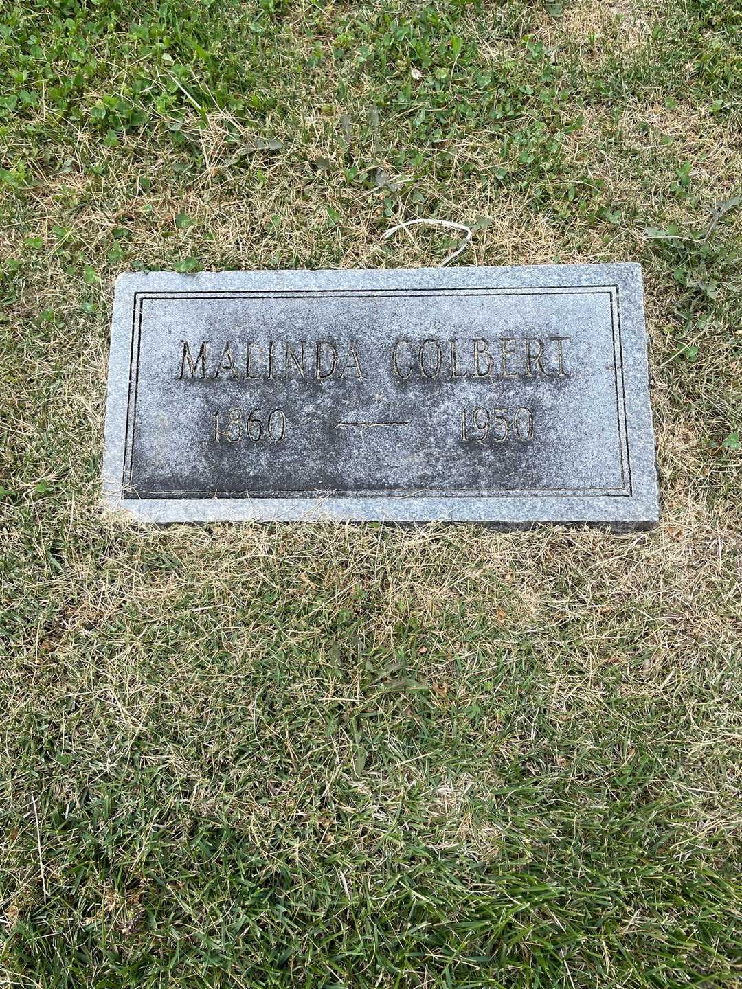 Malinda Colbert's grave. Photo 1